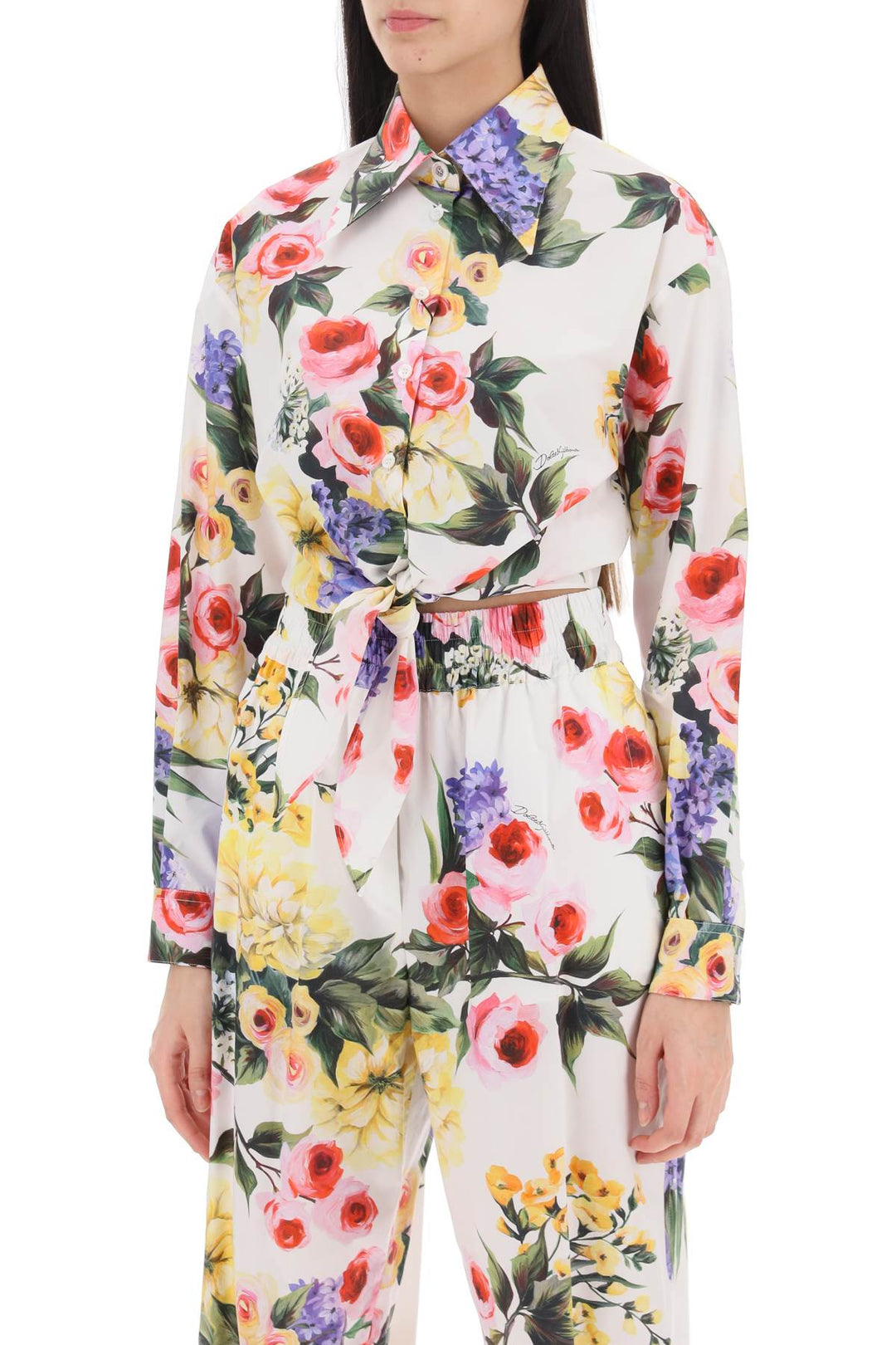 Rose Garden Cropped Shirt - Dolce & Gabbana - Women