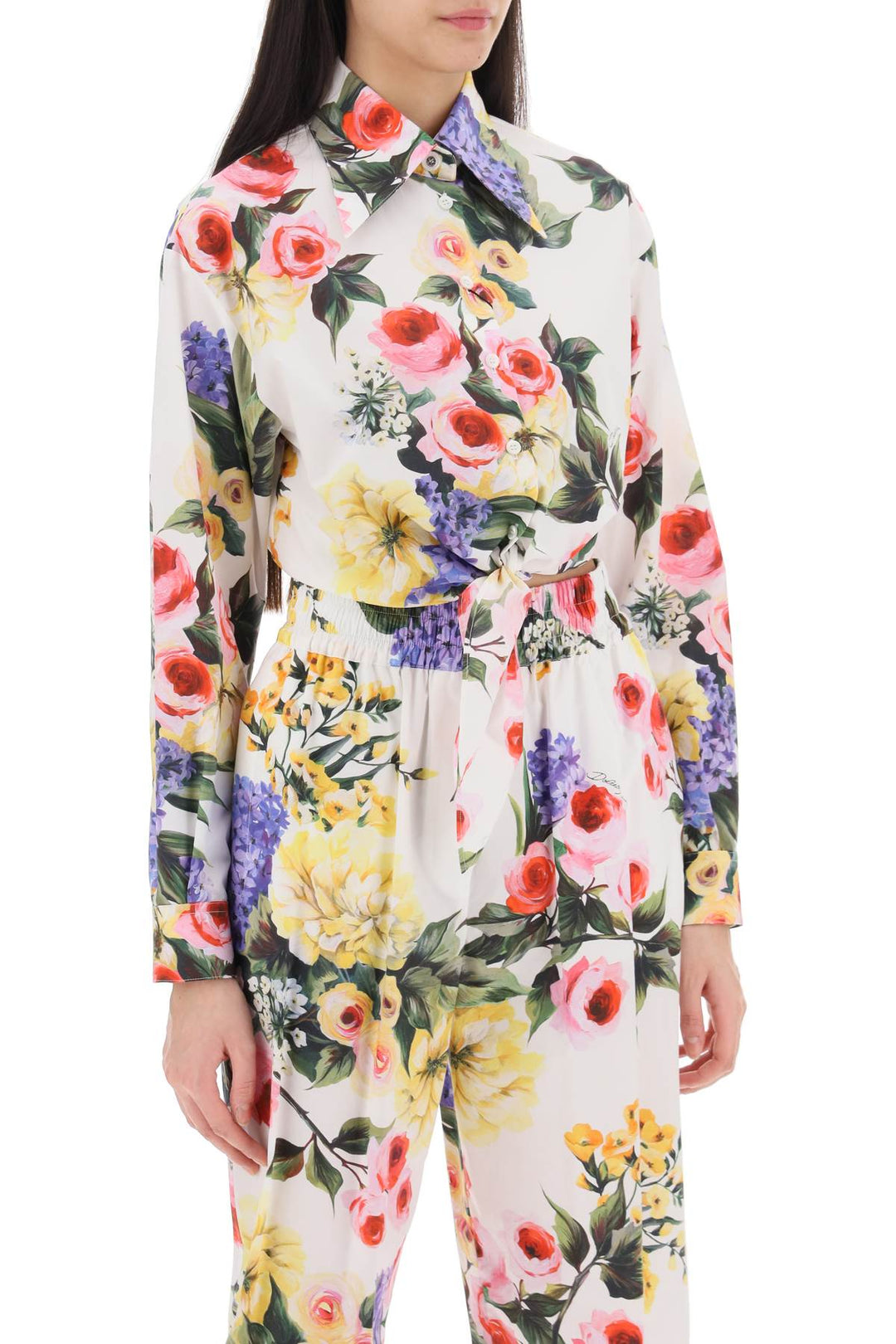 Rose Garden Cropped Shirt - Dolce & Gabbana - Women