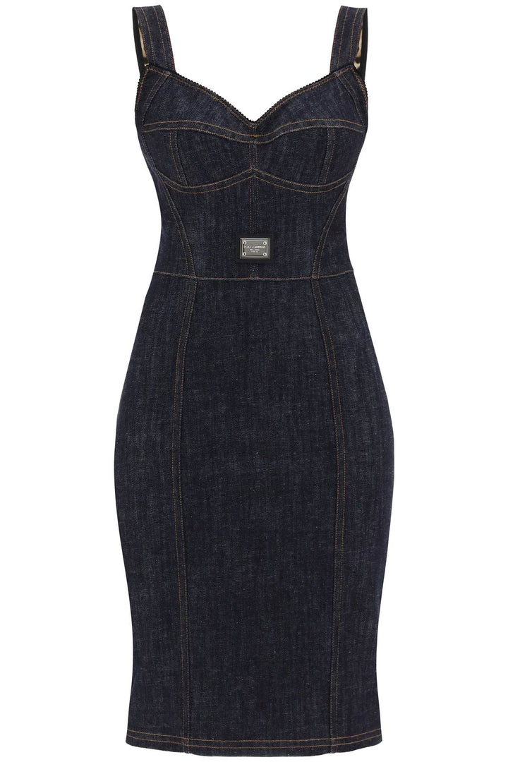 Denim Bustier Dress - Dolce & Gabbana - Women