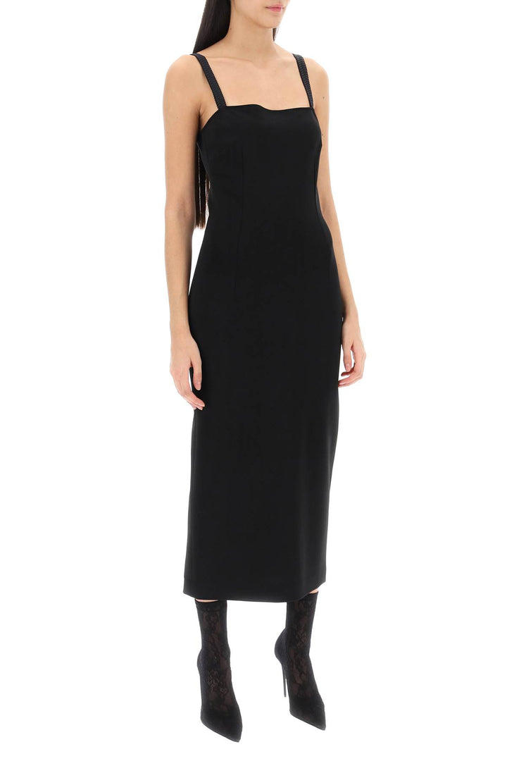 Midi Sheath Dress In Milano Stitch Jersey - Dolce & Gabbana - Women