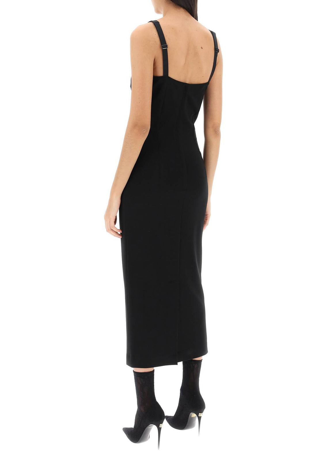 Midi Sheath Dress In Milano Stitch Jersey - Dolce & Gabbana - Women