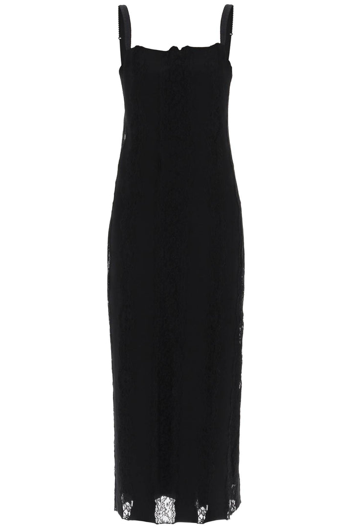 Jersey And Lace Maxi Dress - Dolce & Gabbana - Women