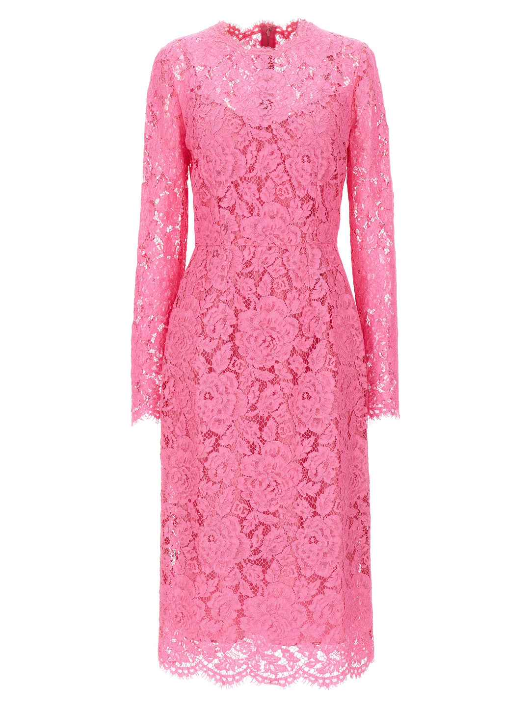 Lace Sheath Dress Dresses Pink