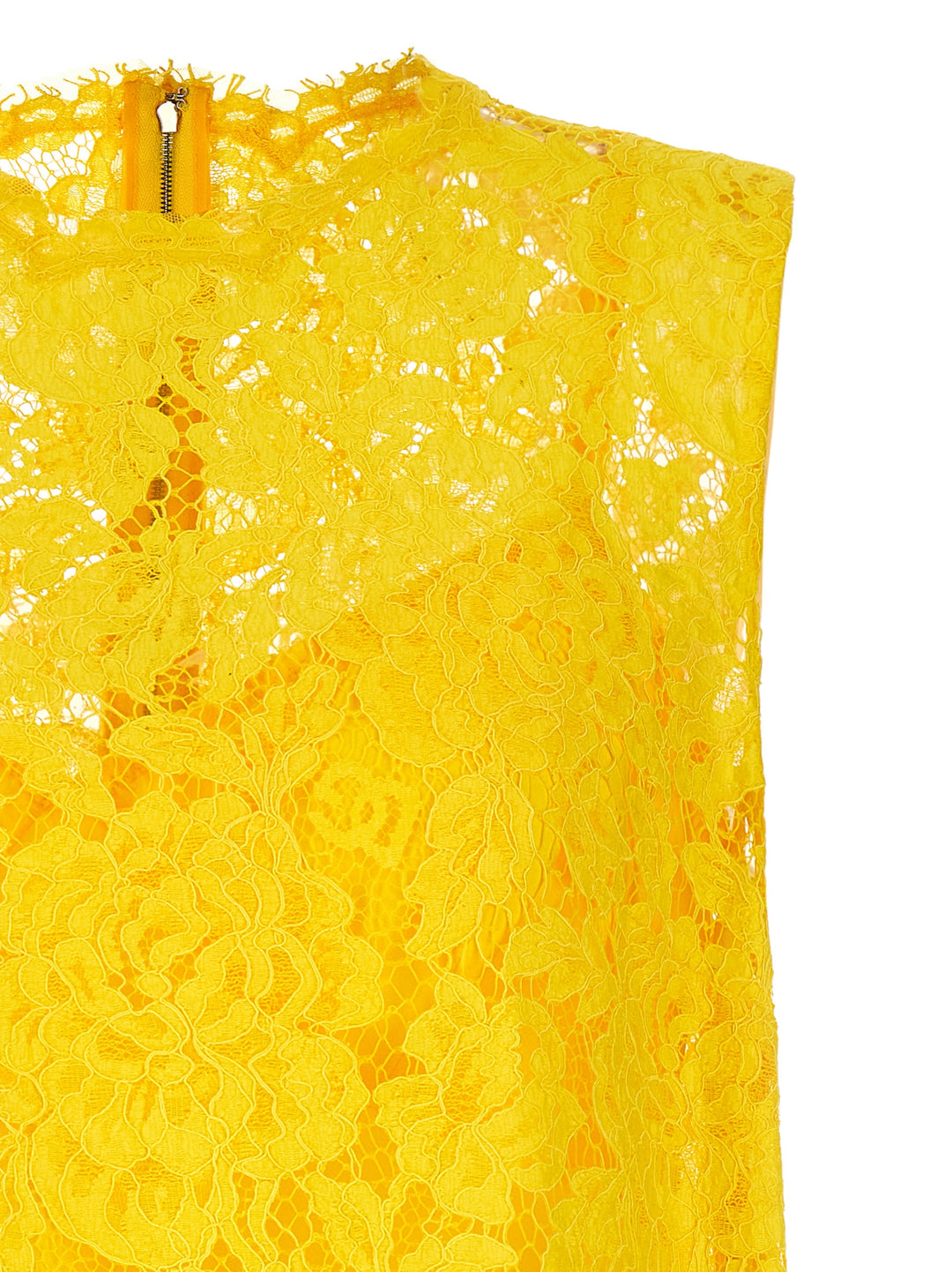 Lace Top Tops Yellow