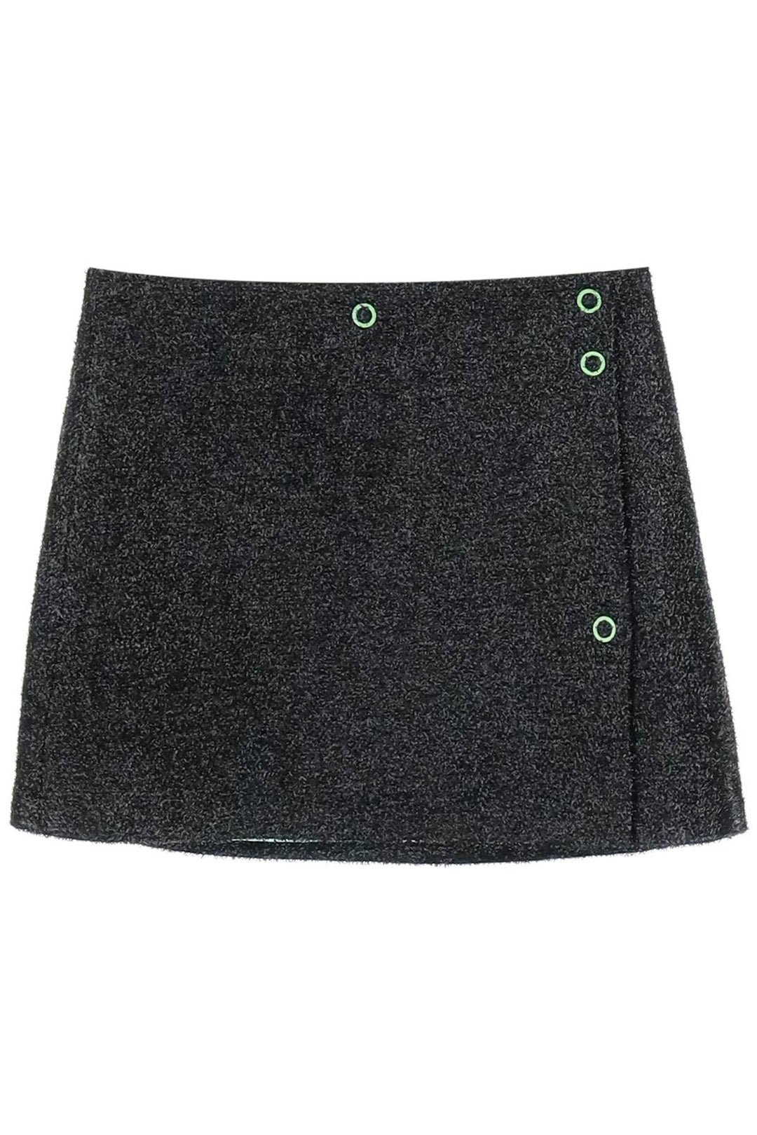 Mini Lamé Tweed Wrap Skirt - Ganni - Women