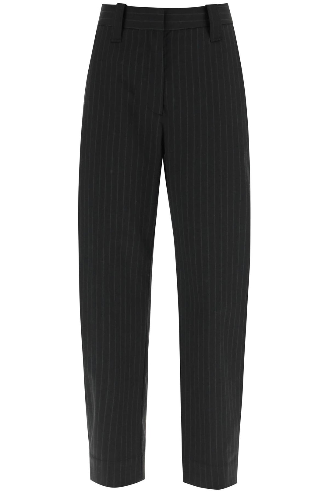 Pinstriped Carrot Pants - Ganni - Women