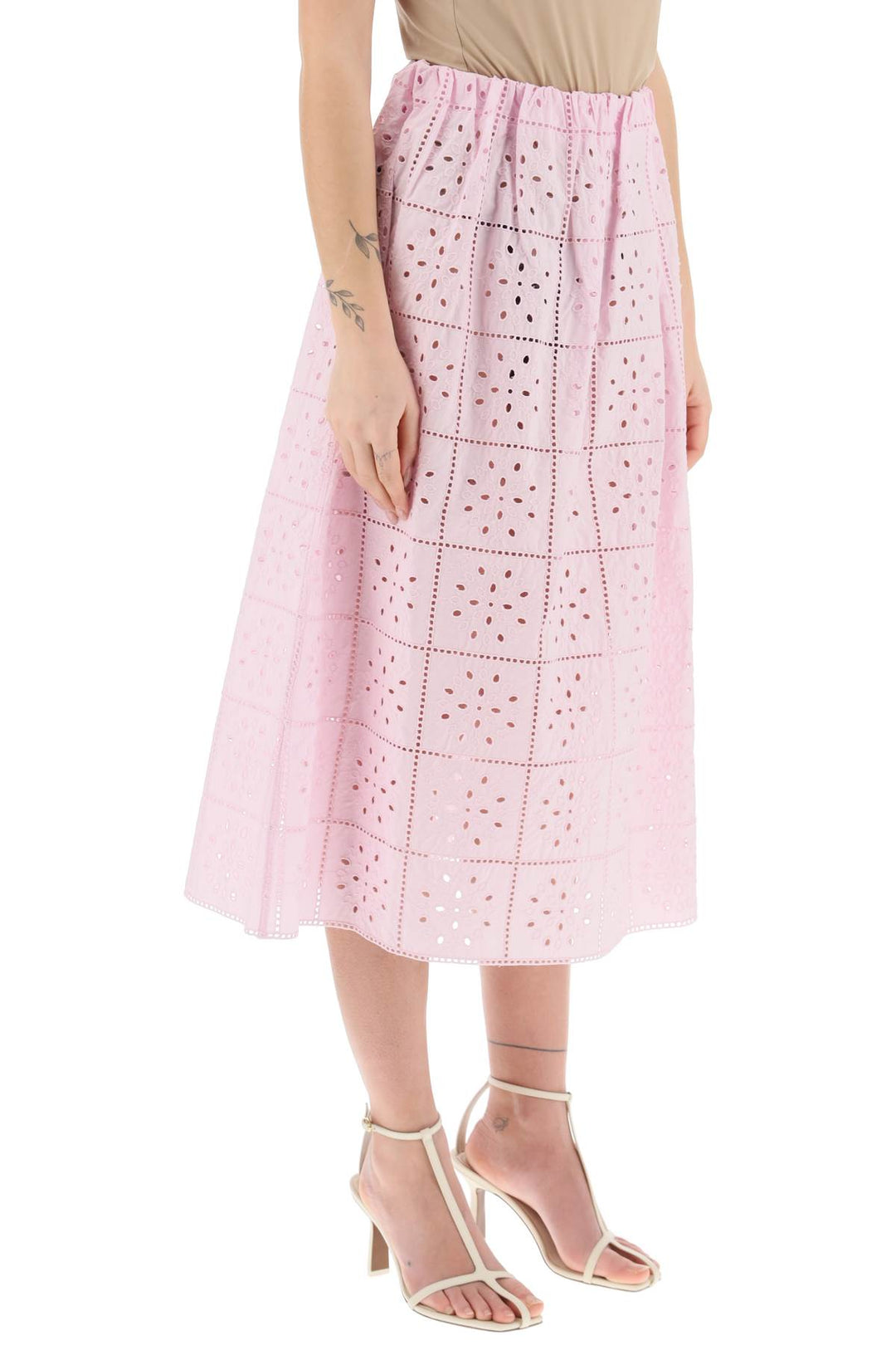 Broderie Anglaise Skirt - Ganni - Women