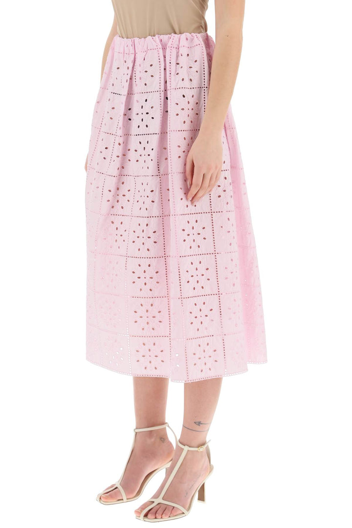 Broderie Anglaise Skirt - Ganni - Women