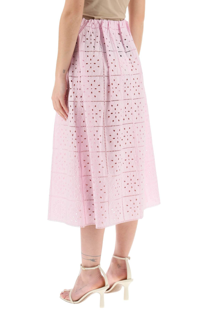 Broderie Anglaise Skirt - Ganni - Women