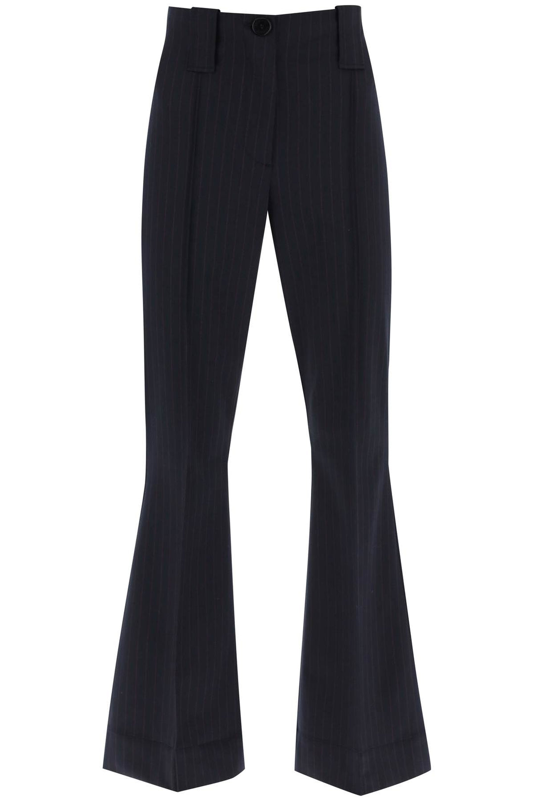 Stretch Pinstriped Pants - Ganni - Women