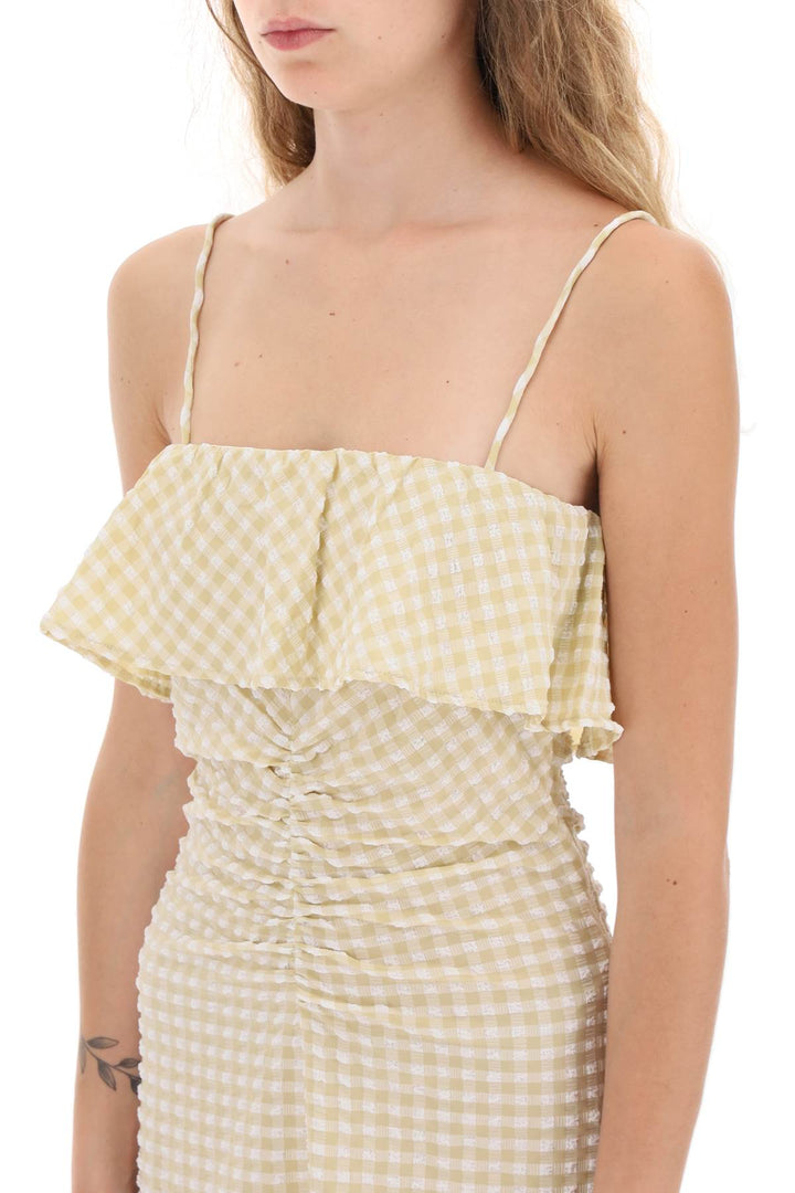 Gingham Motif Dress - Ganni - Women