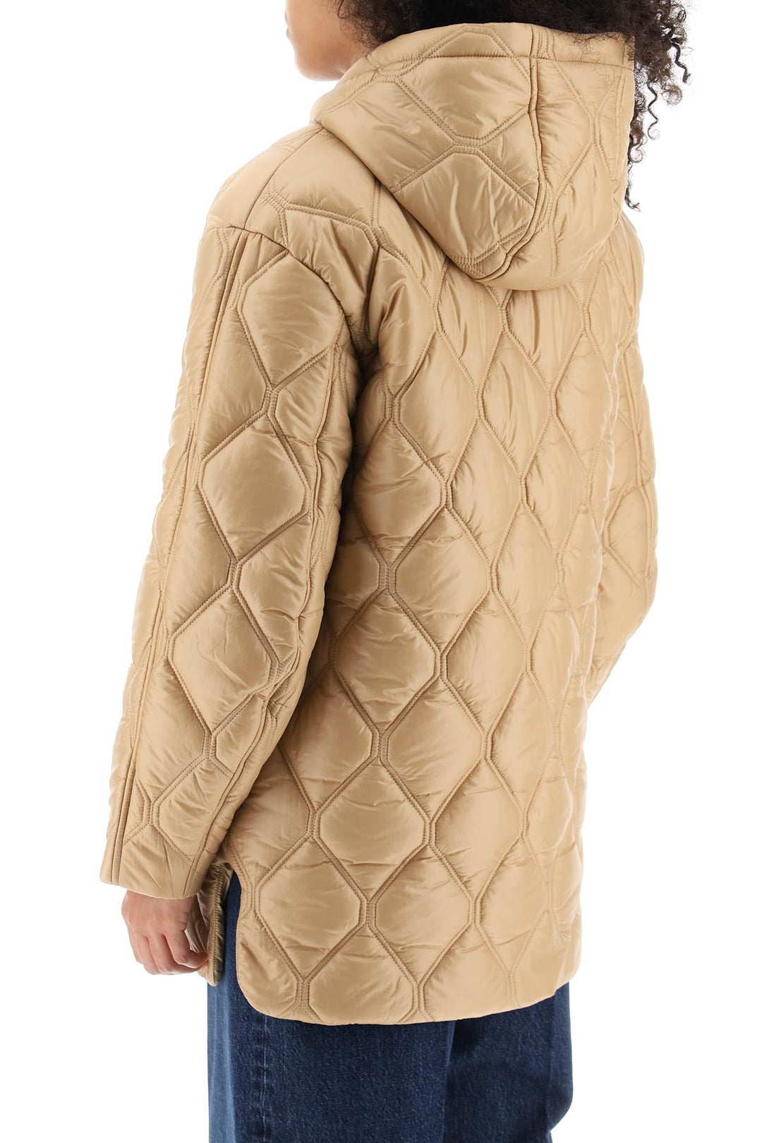 Hooded Quilted Jacket - Ganni - Women