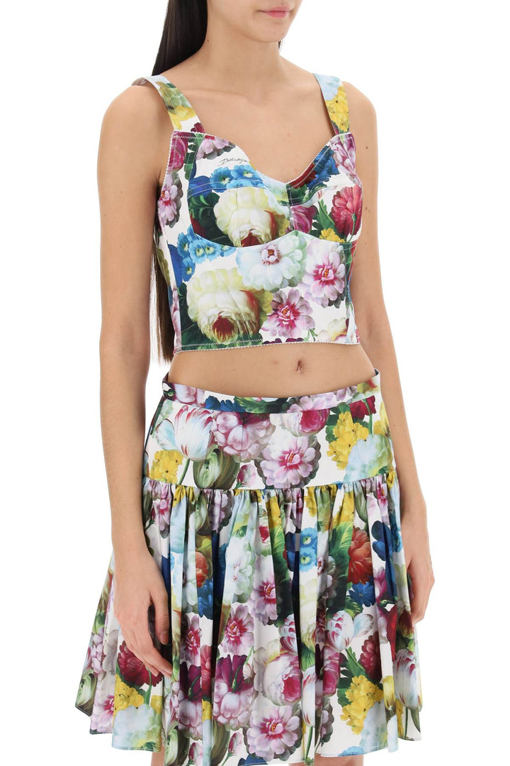 Nocturnal Flower Bustier Top - Dolce & Gabbana - Women