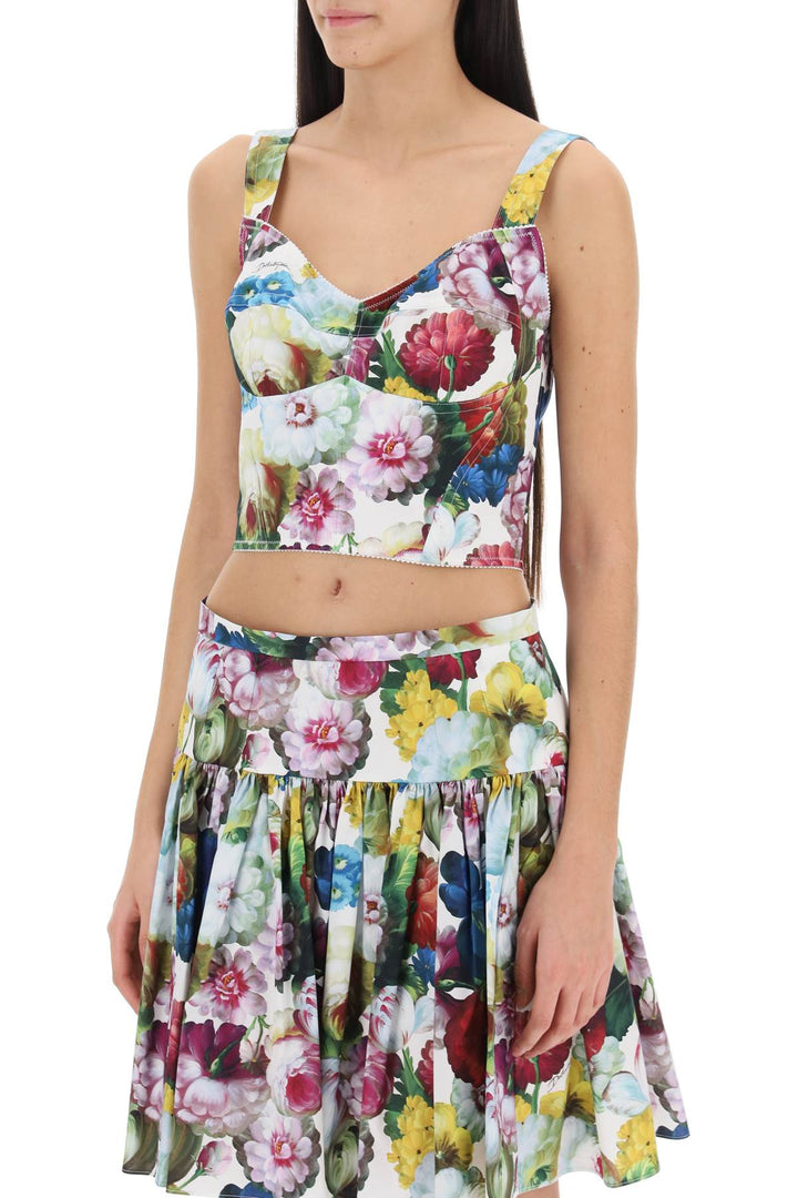 Nocturnal Flower Bustier Top - Dolce & Gabbana - Women