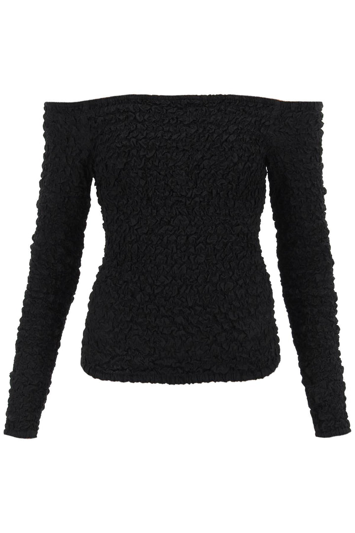 Smocked Long Sleeved Top - Ganni - Women