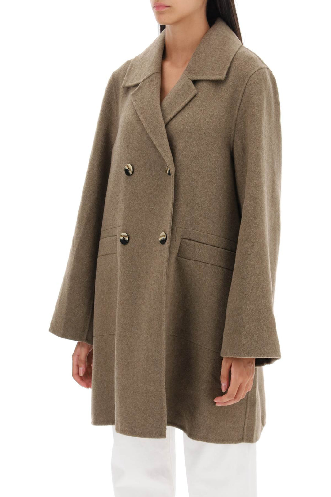 Deconstructed Midi Coat - Ganni - Women