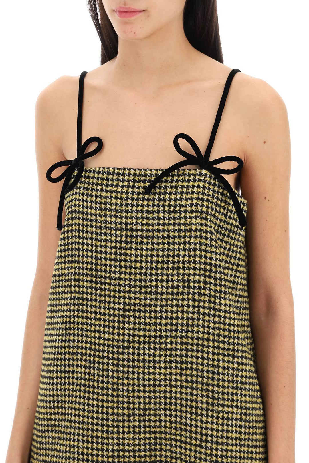 Houndstooth Mini Dress - Ganni - Women