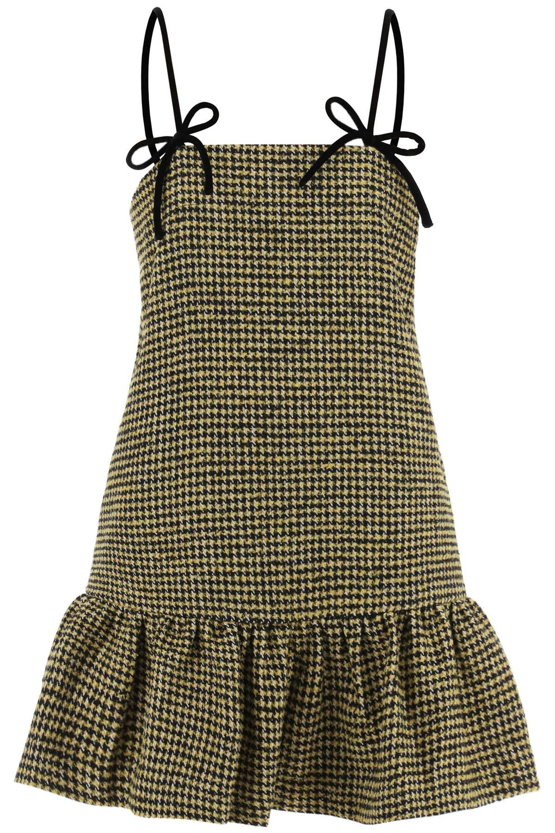 Houndstooth Mini Dress - Ganni - Women