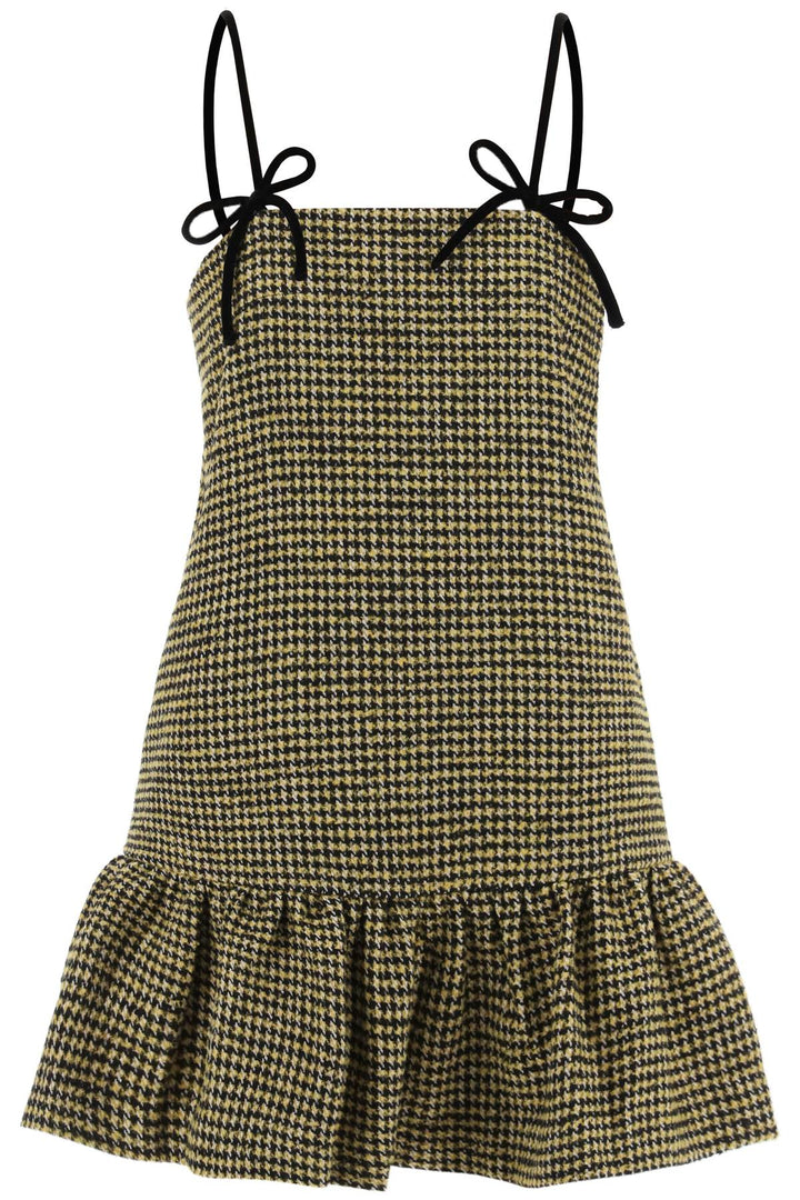 Houndstooth Mini Dress - Ganni - Women