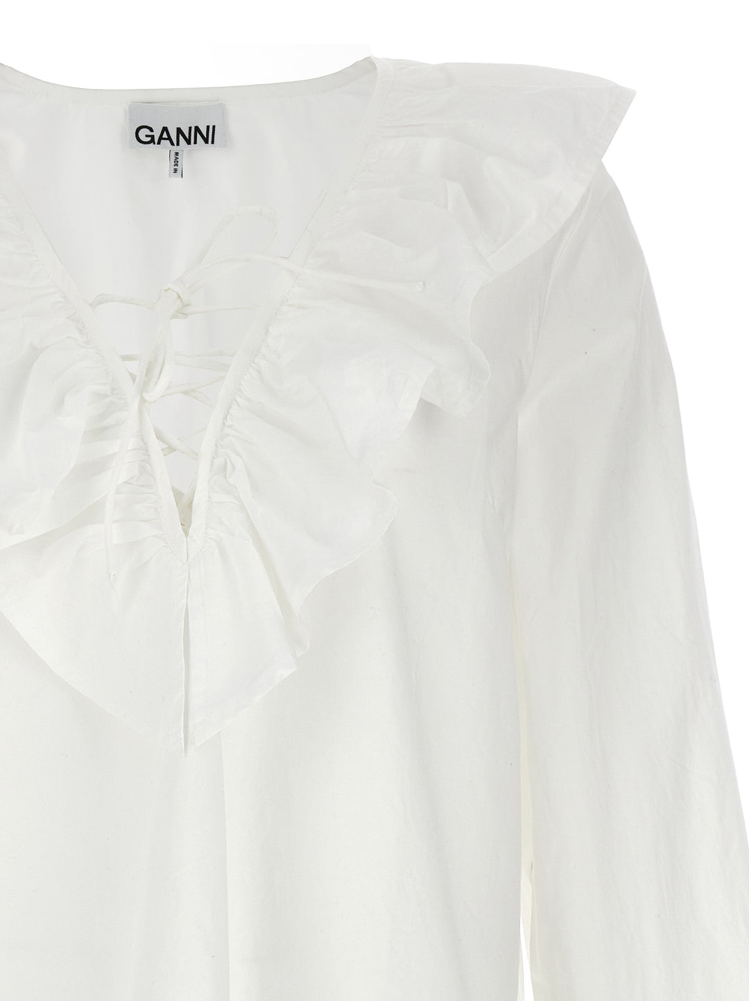 Ruffles Shirt Shirt, Blouse White