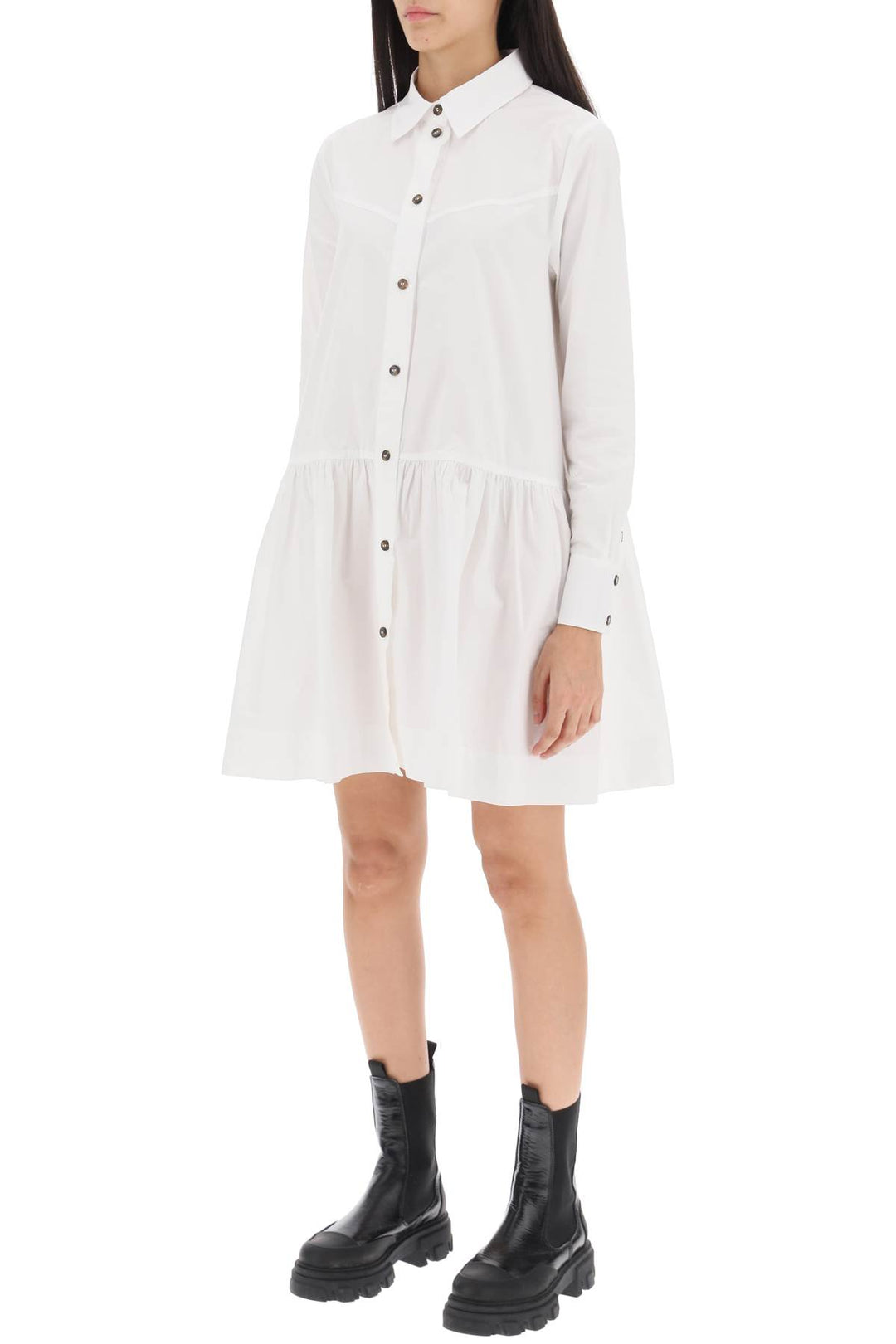 Mini Shirt Dress - Ganni - Women