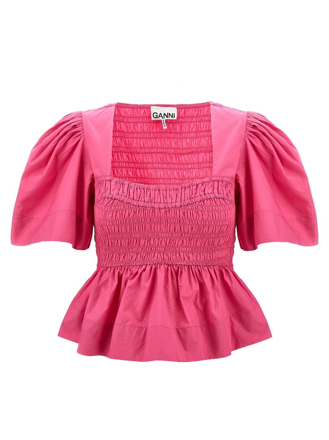 Smock Stitch Top Tops Fuchsia