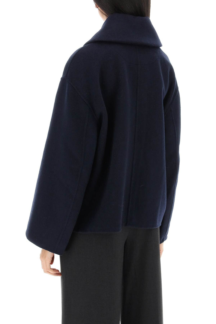 Peacoat With Maxi Collar - Ganni - Women