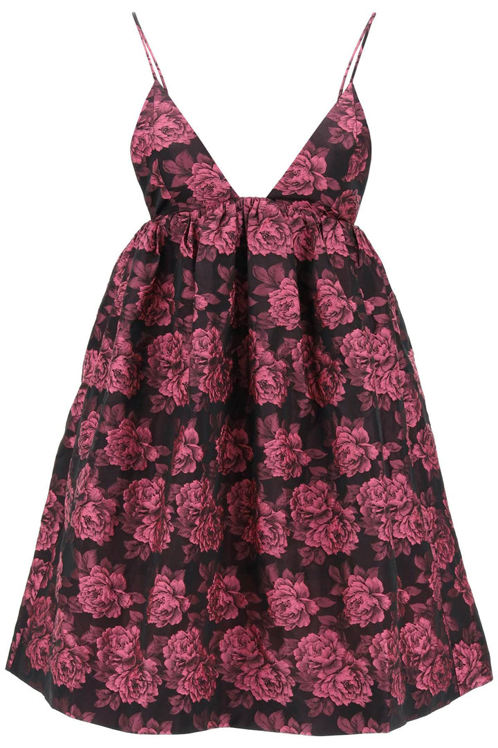 Mini Dress In Floral Jacquard - Ganni - Women