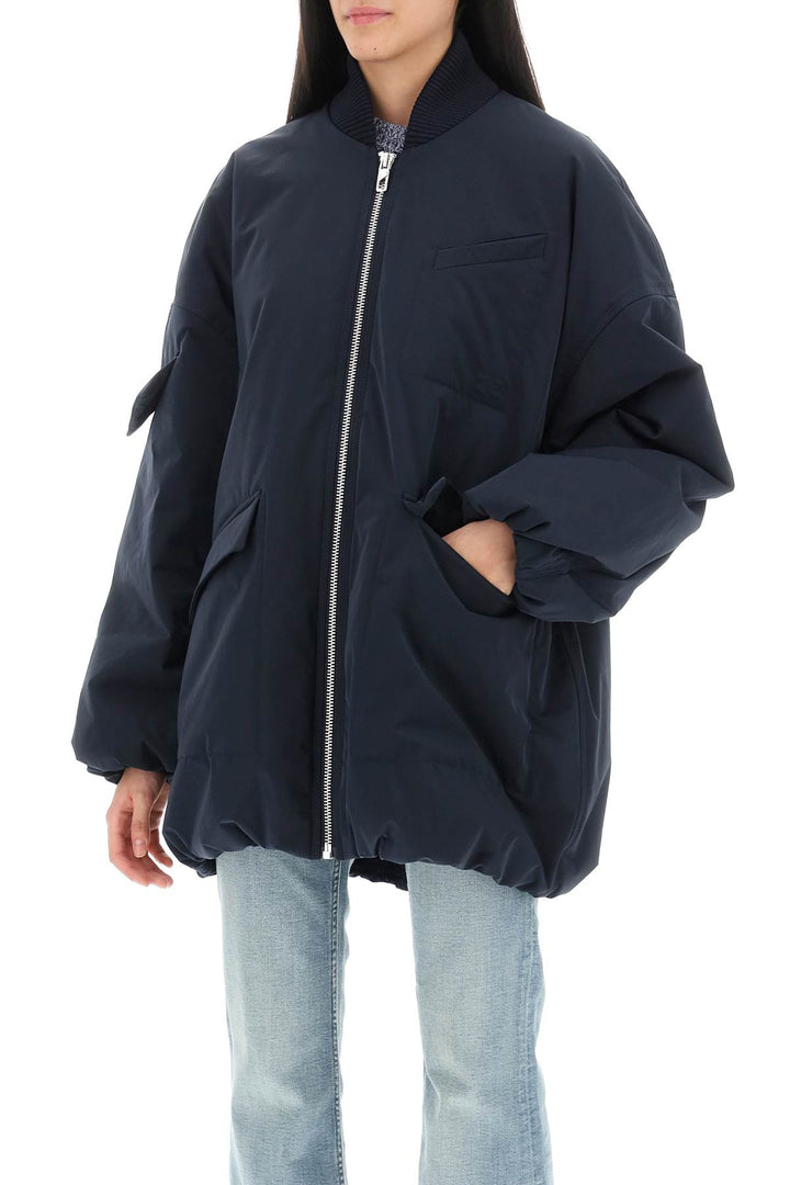 Oversized Midi Bomber Jacket - Ganni - Women