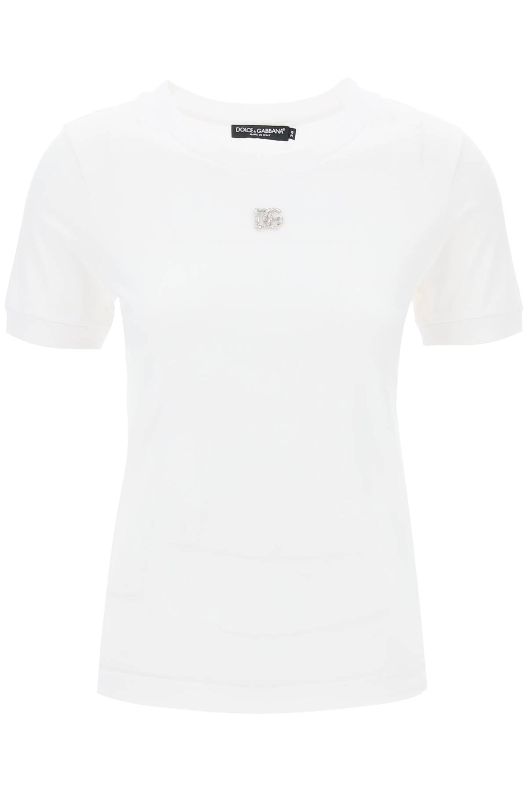 T Shirt Logo Dg Crystal - Dolce & Gabbana - Women