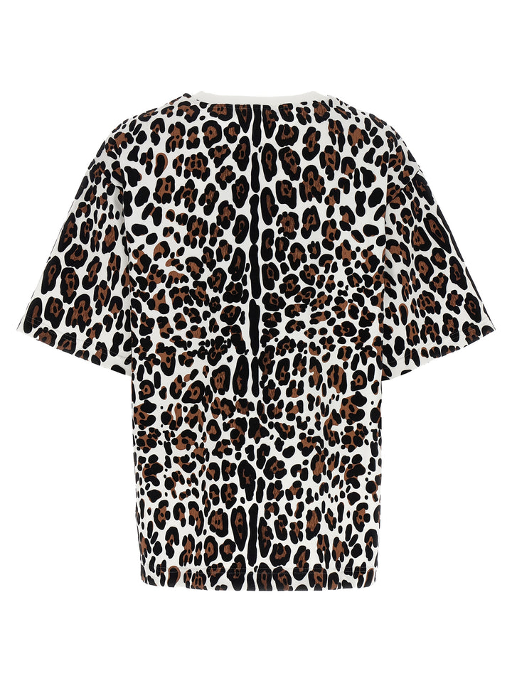 Animal Print Logo Plaque T-Shirt Multicolor