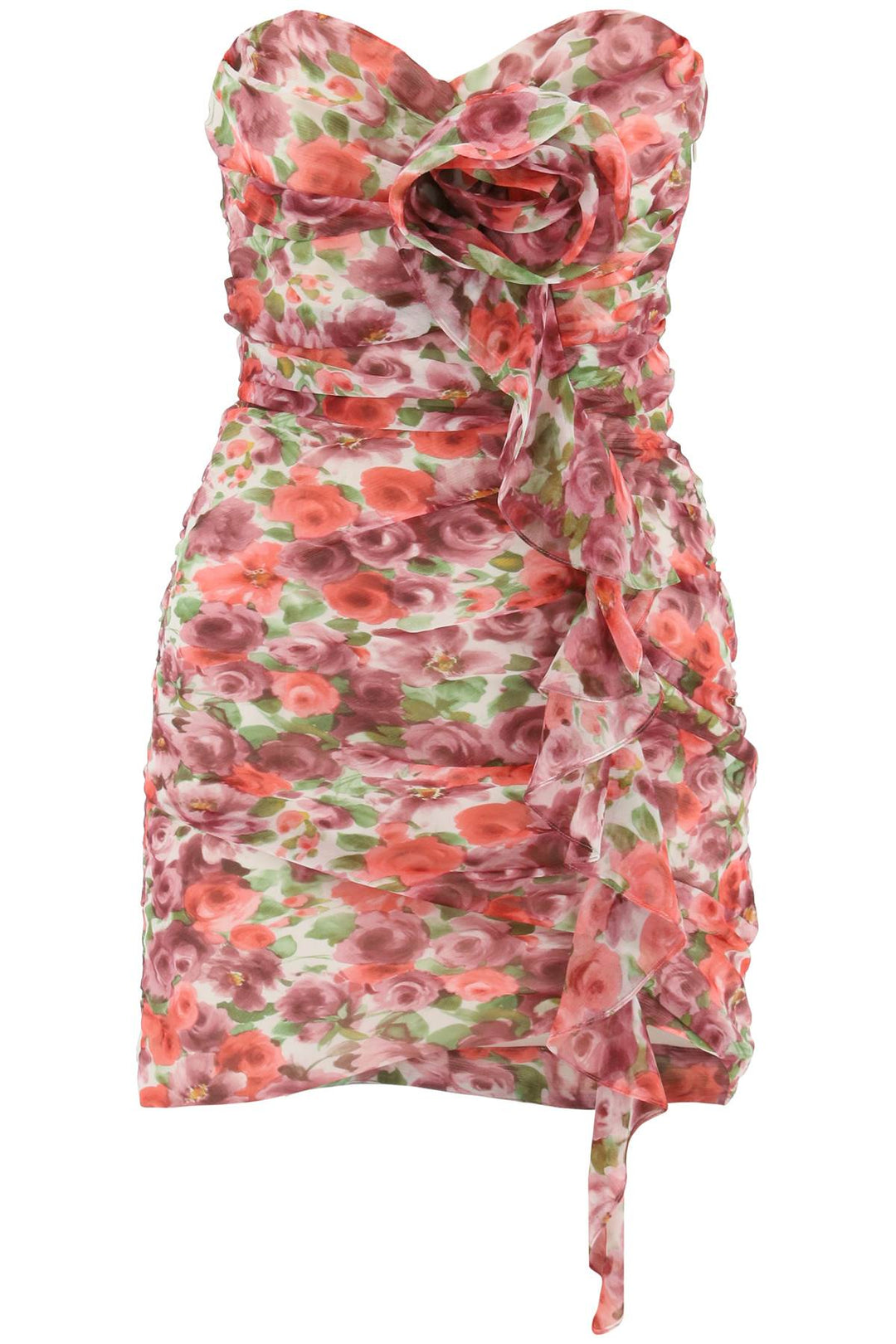 Floral Printed Bustier Mini Dress - Alessandra Rich - Women