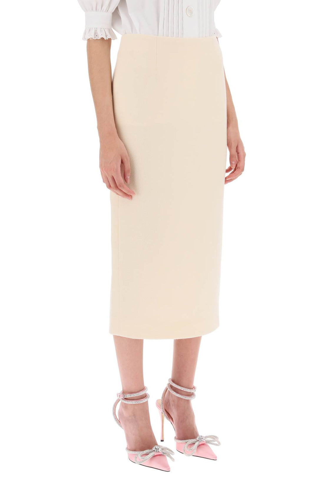 Pencil Skirt In Virgin Wool Tweed - Alessandra Rich - Women