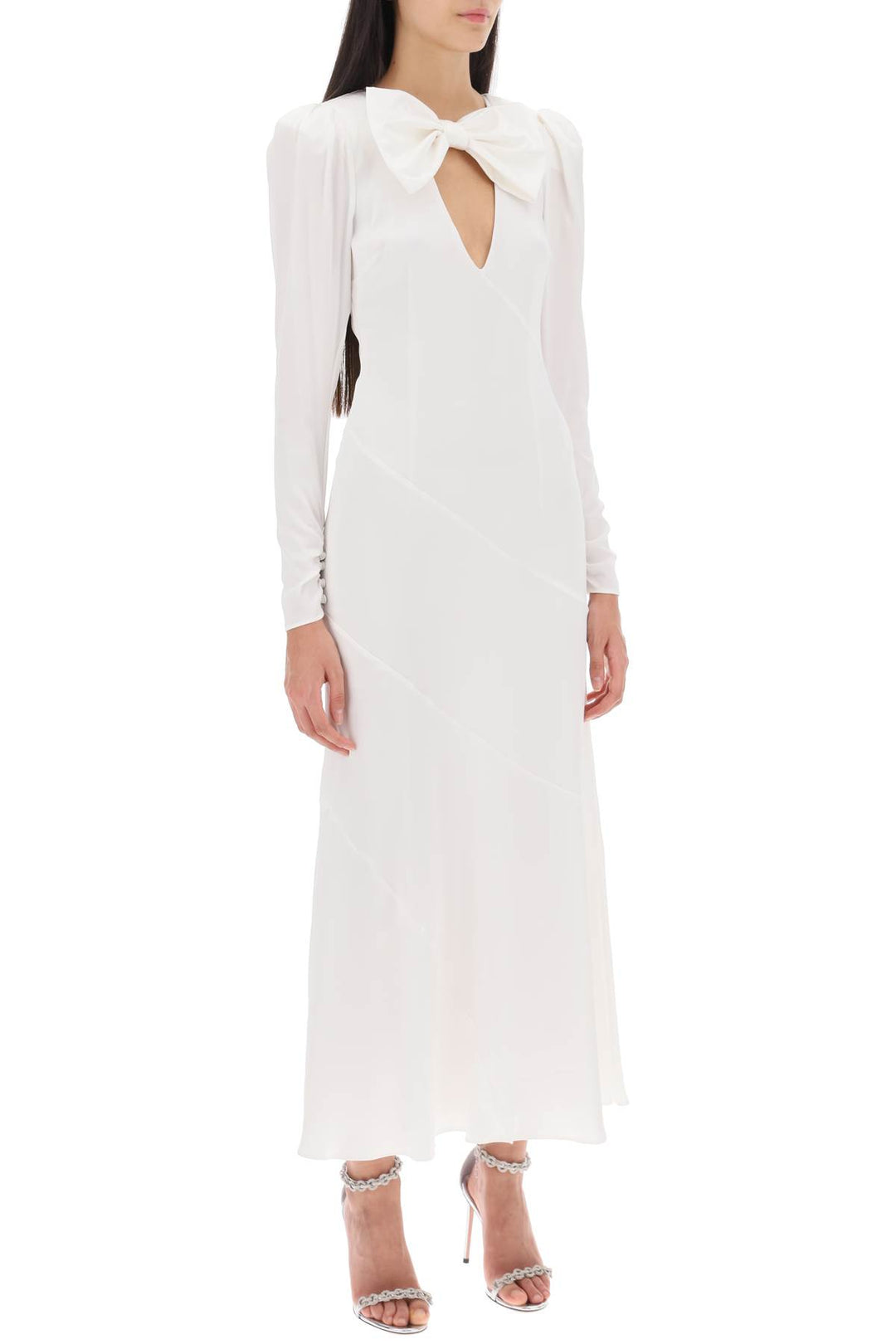 Long Dress In Silk Satin - Alessandra Rich - Women