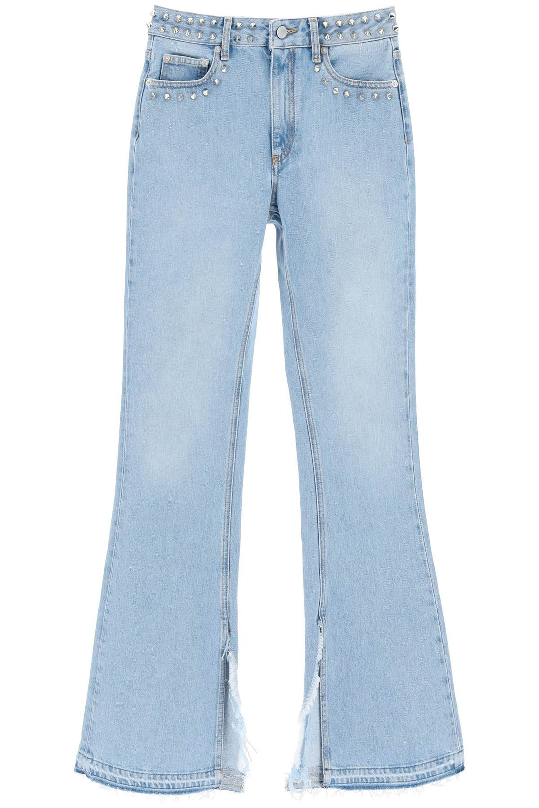 Flared Jeans With Studs - Alessandra Rich - Women