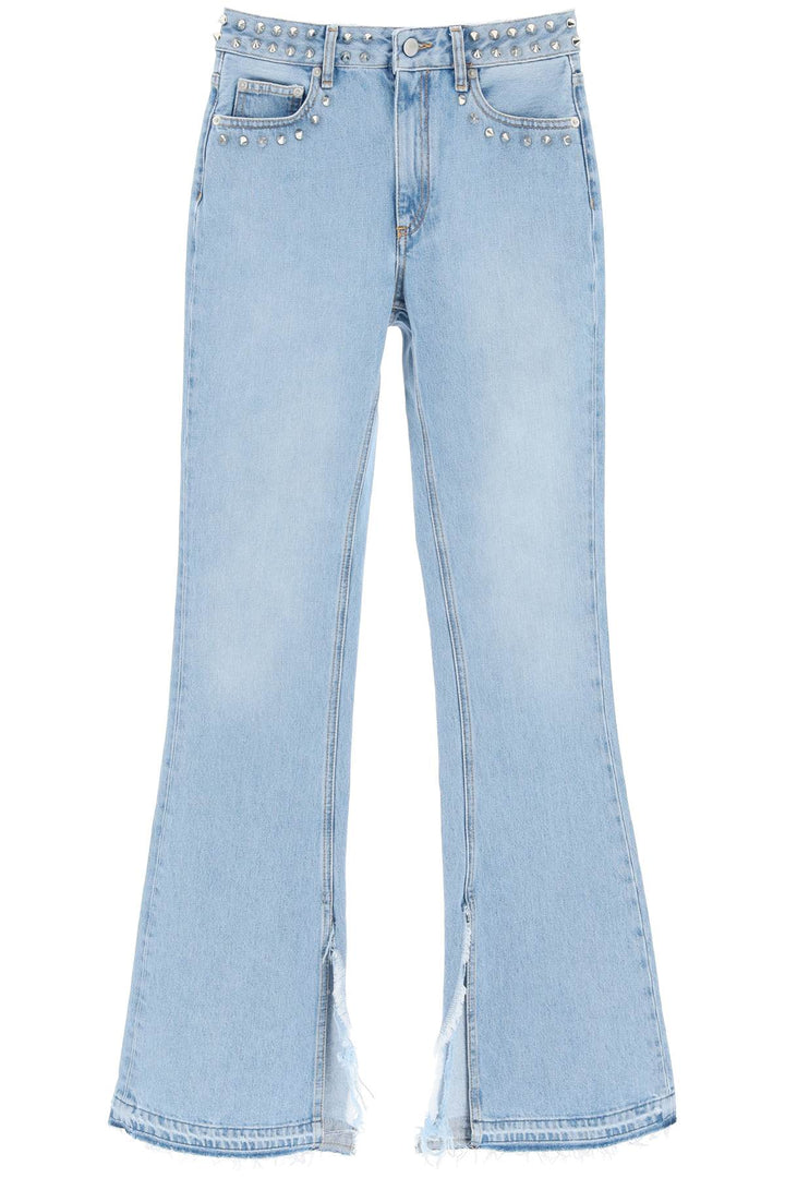 Flared Jeans With Studs - Alessandra Rich - Women