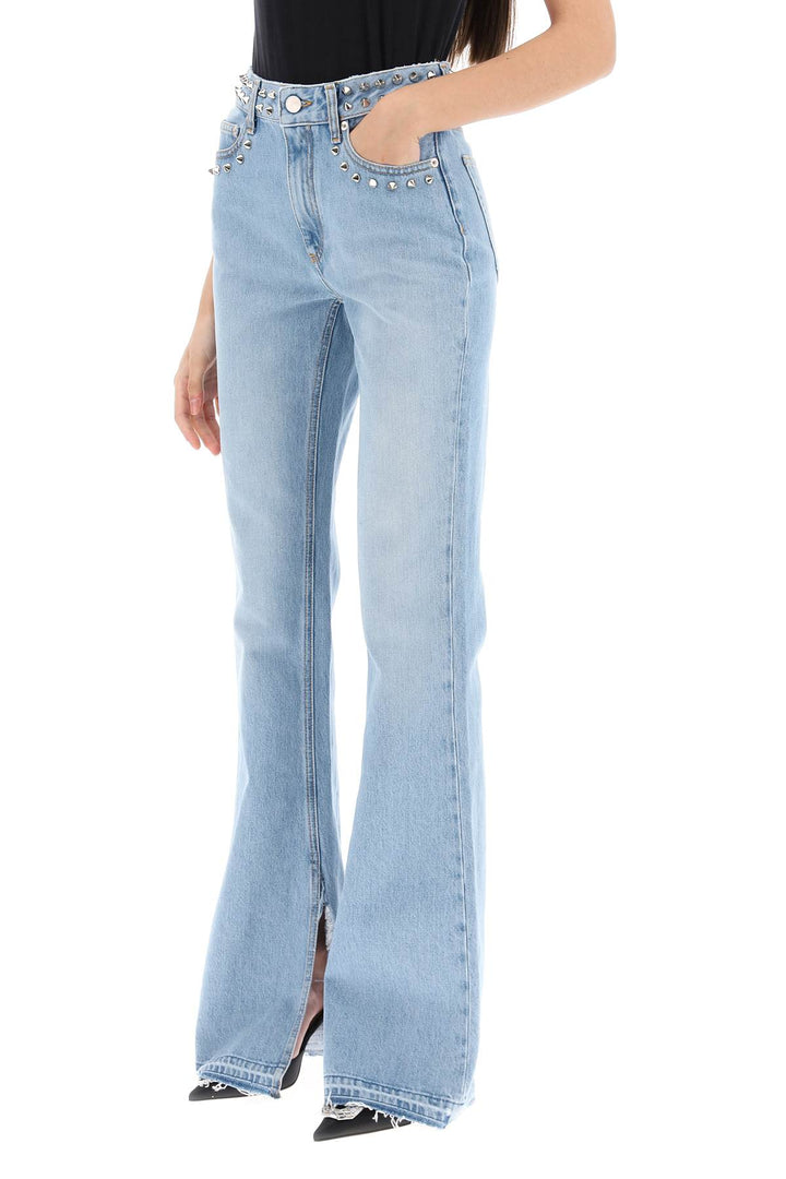 Flared Jeans With Studs - Alessandra Rich - Women