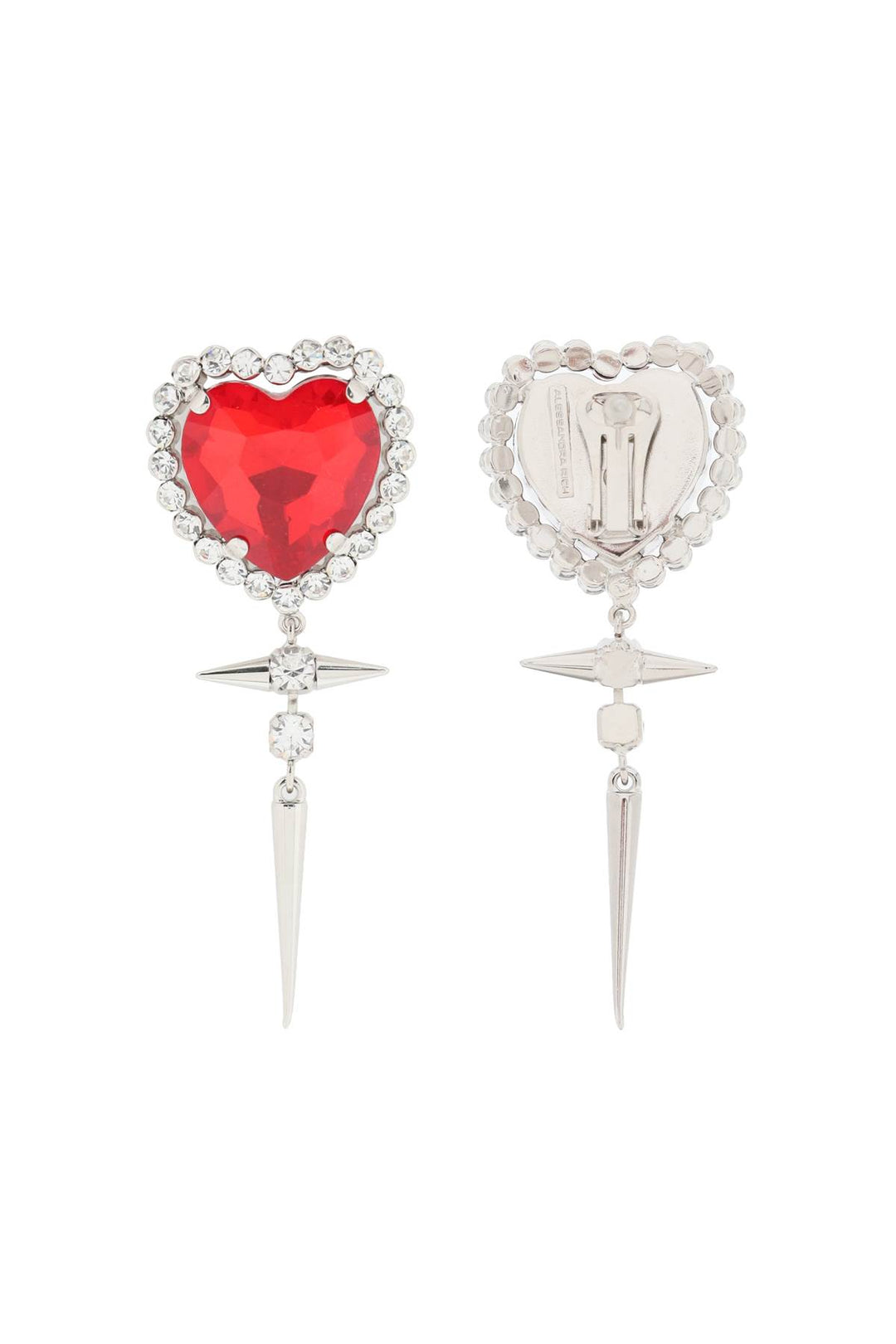 Heart Earrings With Studs - Alessandra Rich - Women