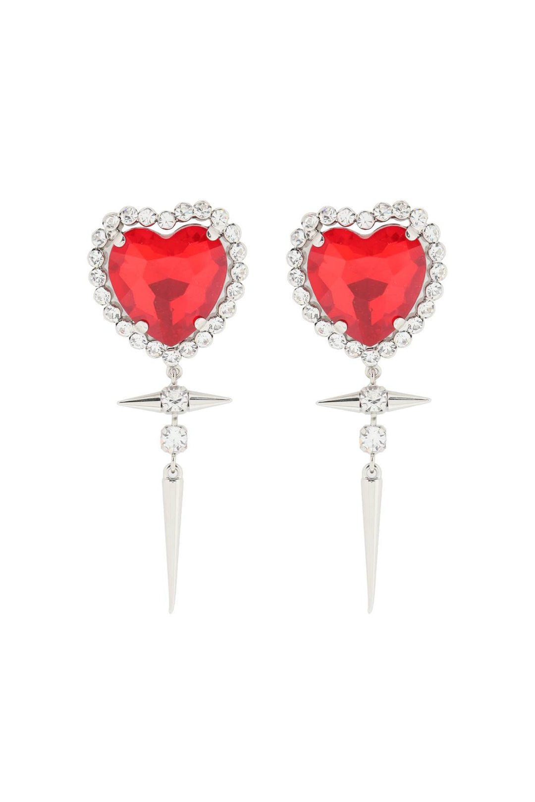 Heart Earrings With Studs - Alessandra Rich - Women