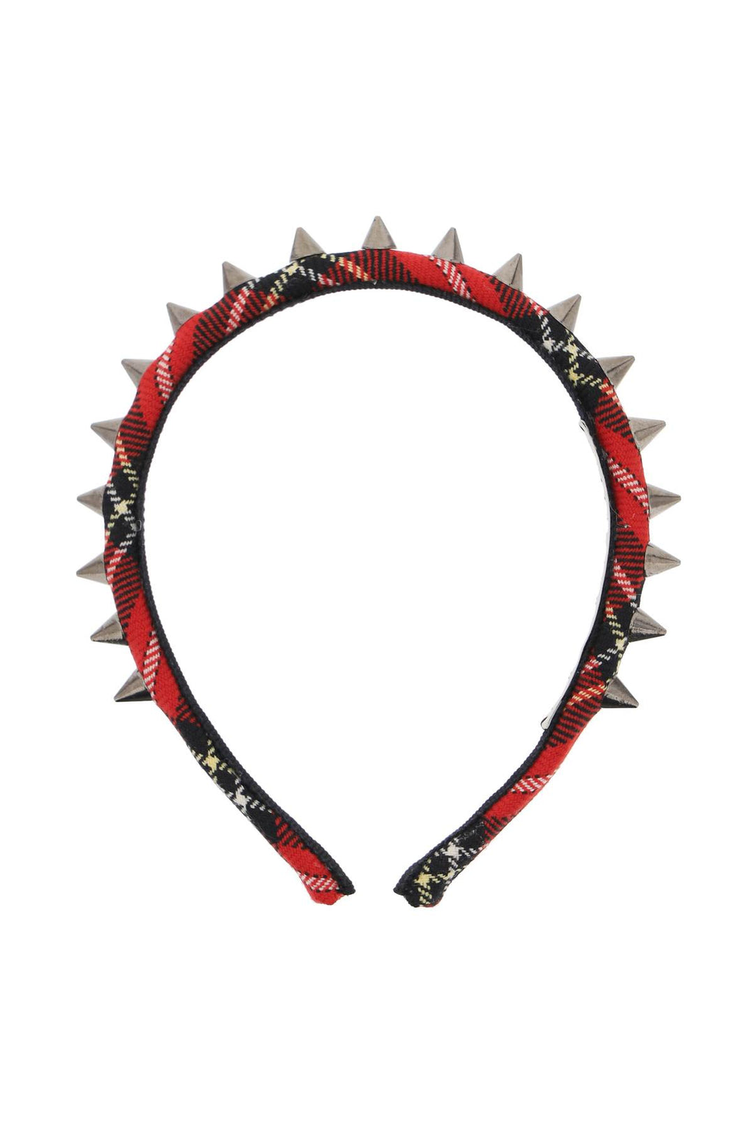 Tartan Headband With Spike - Alessandra Rich - Women