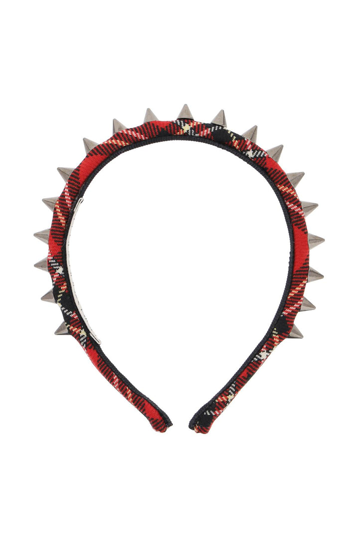 Tartan Headband With Spike - Alessandra Rich - Women