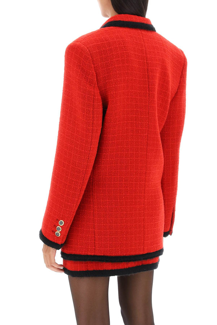 Single Breasted Boucle Tweed Jacket - Alessandra Rich - Women