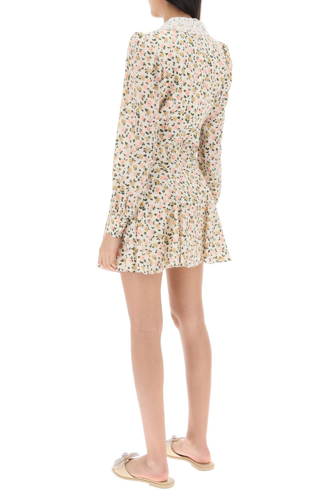 Mini Dress With Lace Collar - Alessandra Rich - Women