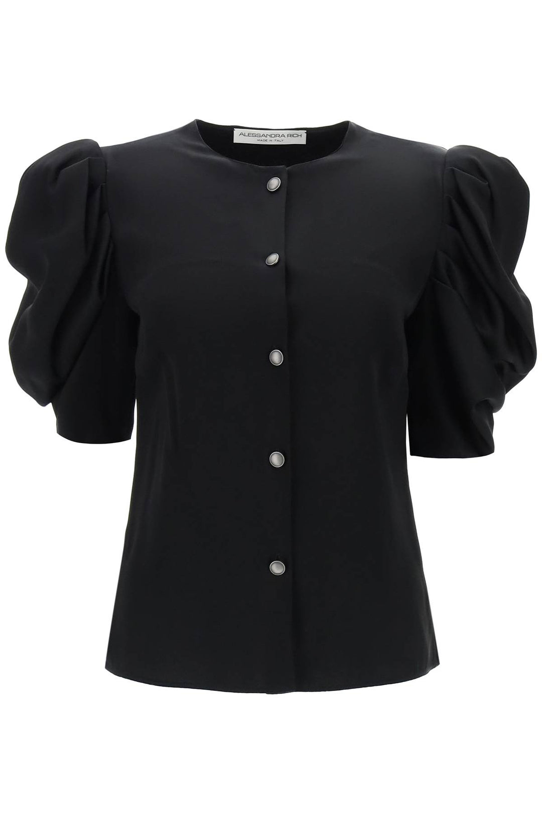 Envers Satin Blouse With Bouffant Sleeves - Alessandra Rich - Women