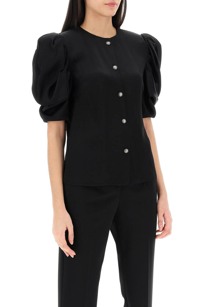 Envers Satin Blouse With Bouffant Sleeves - Alessandra Rich - Women