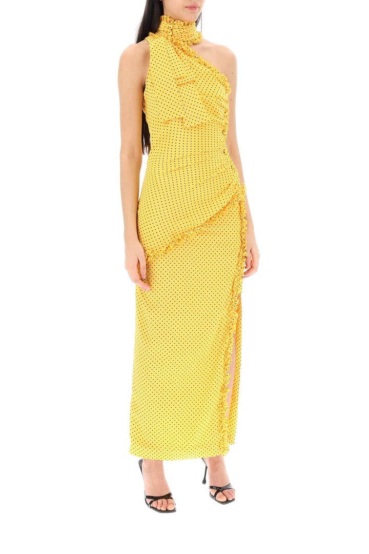 Polka Dot One Shoulder Maxi Dress - Alessandra Rich - Women