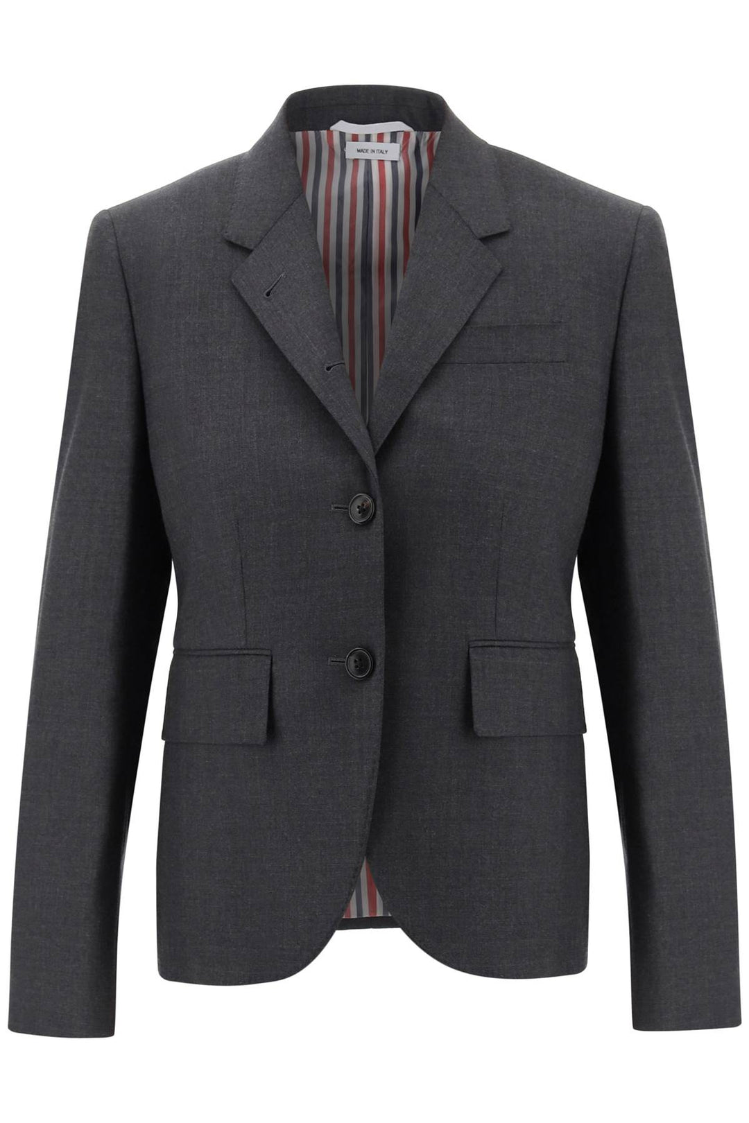 Single Breasted Cropped Jacket In 120's Wool - Thom Browne - Women