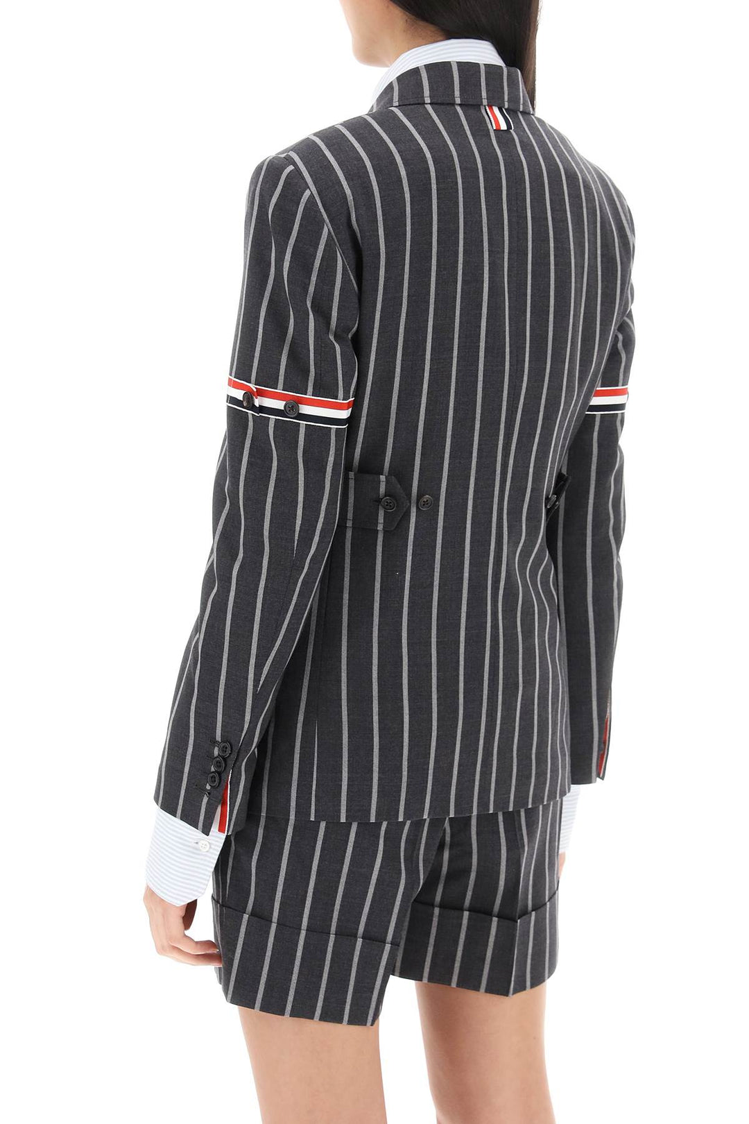 Striped Single Breasted Jacket - Thom Browne - Women