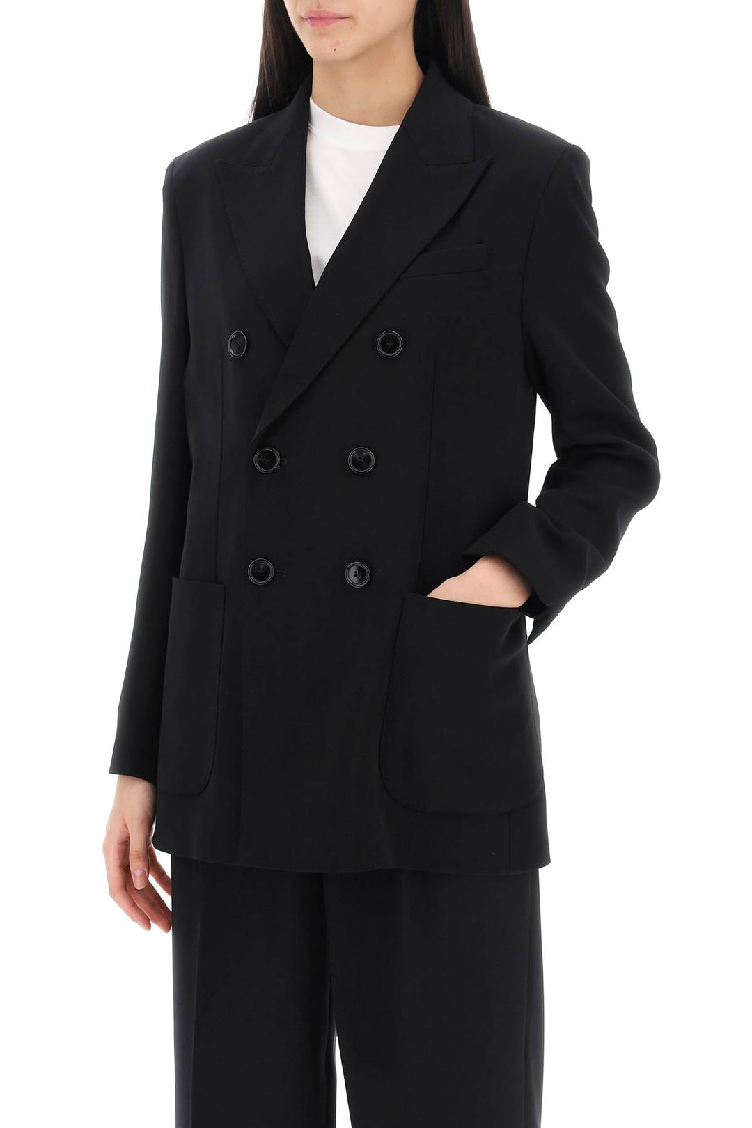 Blazer Doppiopetto In Tricotine - Ami Paris - Women