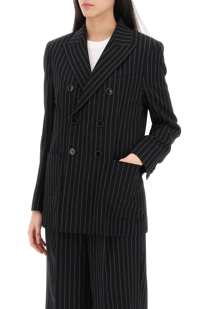 Blazer Gessato A Doppiopetto - Ami Paris - Women